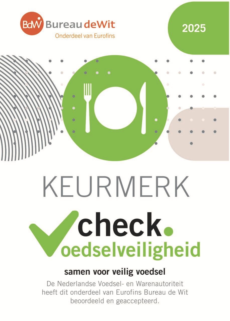 Keurmerk check Voedselveiligheid Zanzibar Beach Club Scheveningen 2025